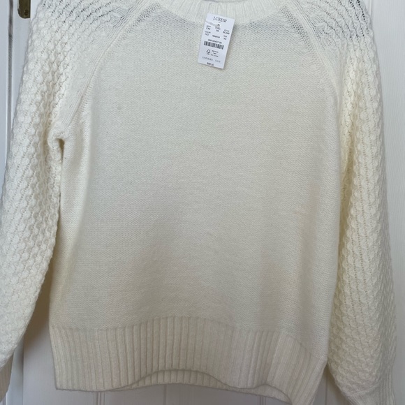 J crew sweater brand new color is cream ,off white . - Picture 7 of 10